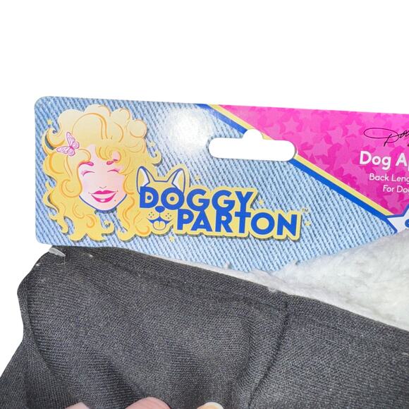 Doggy Parton Happy Dollydays Hoodie Dog's Size S Black Dolly Christmas NWT - Picture 3 of 7